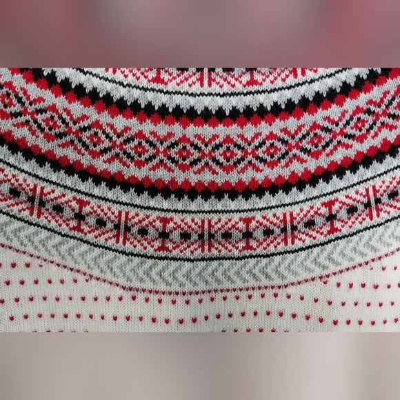 TALBOTS Pullover Sweater Women Size Mp Fair Isle Nordic - Picture 4 of 5